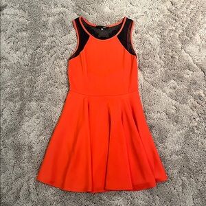 Sugarlips Black Lace with Orange Trim Top